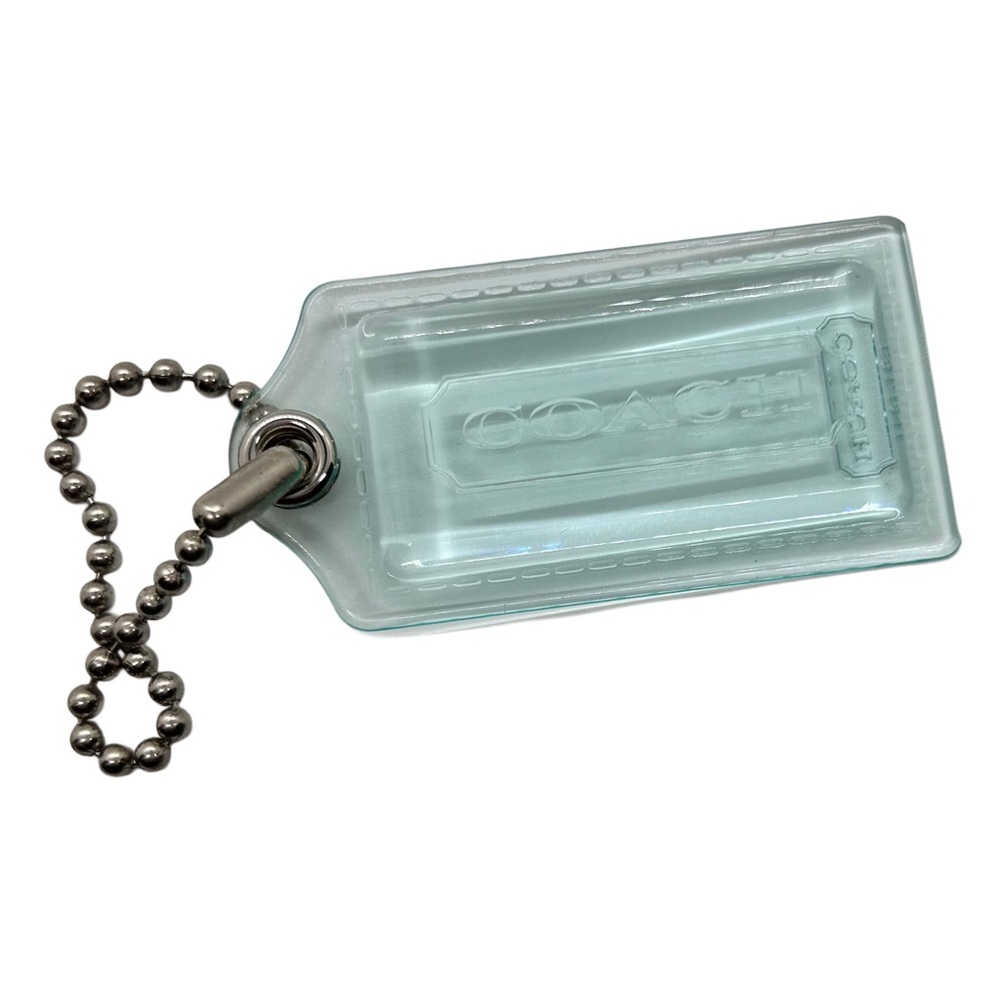 Coach Translucent Blue Green Purse Hangtag